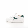 Baskets en Simili Cuir Blanc Et Vert Vanessa Wu