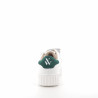 Baskets en Simili Cuir Blanc Et Vert Vanessa Wu