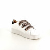 Baskets Blanches avec Scratch Motif Léopard VANESSA WU