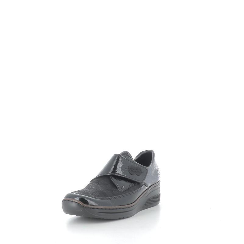 Mocassins noirs en cuir