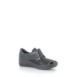 Mocassins noirs en cuir