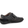 mocassin noir en cuir