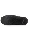 mocassin noir en cuir