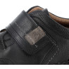 mocassin noir en cuir