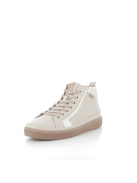 Baskets marfil beige doré