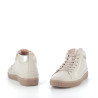 Baskets marfil beige doré