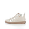 Baskets marfil beige doré