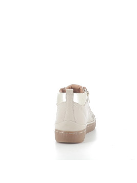 Baskets marfil beige doré