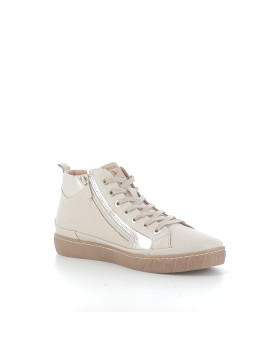 Baskets marfil beige doré