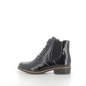 Bottines noires en cuir vernis
