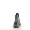 Bottines noires en cuir vernis