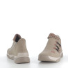 Baskets hautes beiges fantaisies