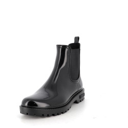 boots Verbenas en noir synthétique brillant Gaudi brillo
