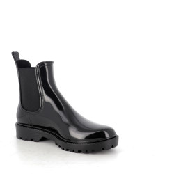 boots Verbenas en noir synthétique brillant Gaudi brillo