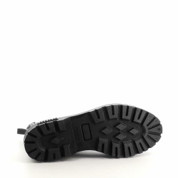 Bottines de pluie noires et léopard Verbenas