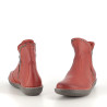Boots Rouges en cuir