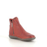 Boots Rouges en cuir