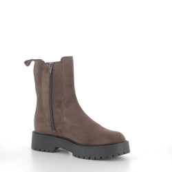 Boots marron cuir