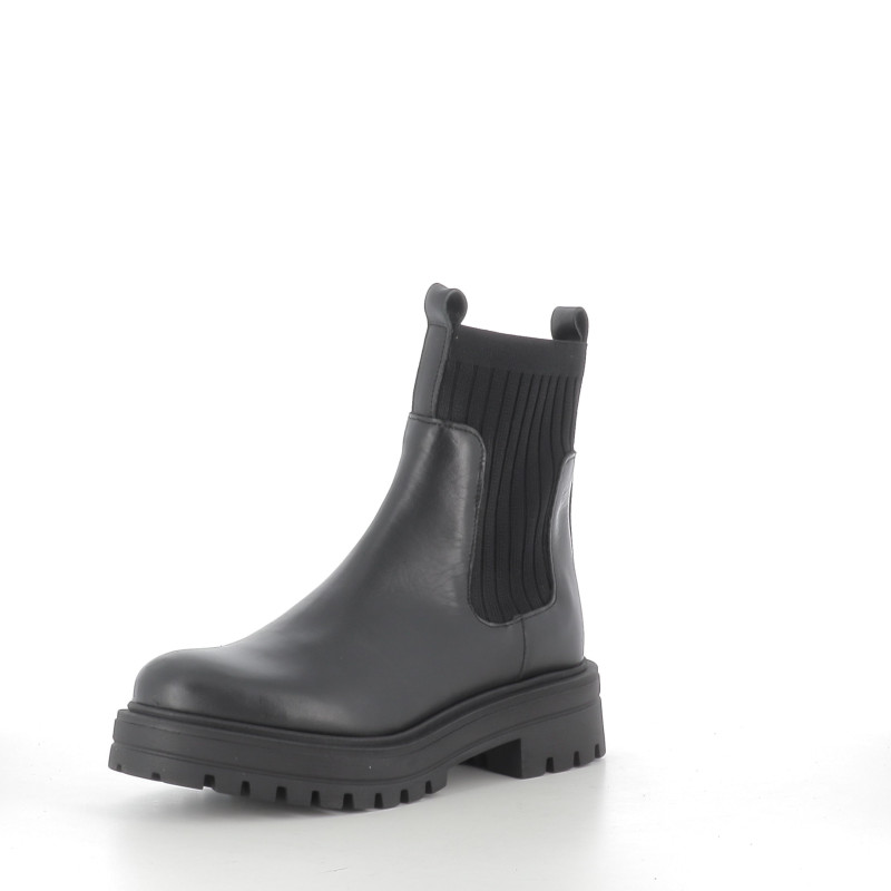 Boots Noires en cuir