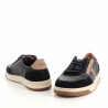 Baskets En Cuir Bleu Marine