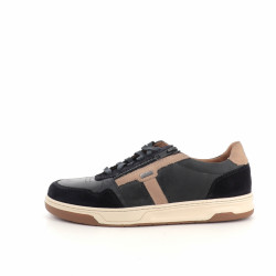 Baskets En Cuir Bleu Marine