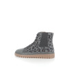 Bottines léopard Grises