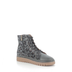 Bottines léopard Grises