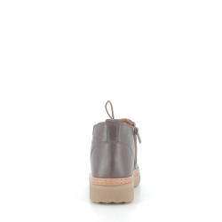 Baskets Hautes Marron en Cuir