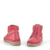 Baskets Hautes Rouges en Cuir