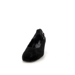 Escarpins en cuir noir Artika