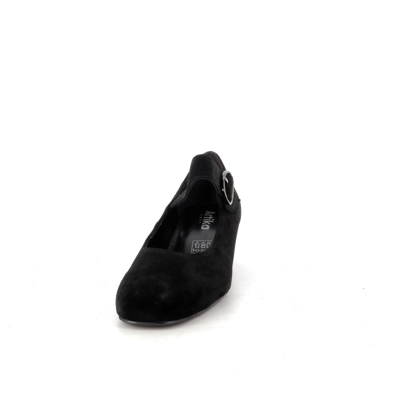 Escarpins en cuir noir Artika