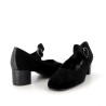 Escarpins en cuir noir Artika