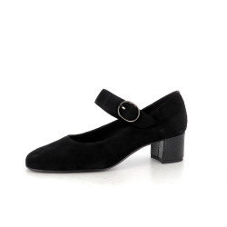 Escarpins en cuir noir Artika