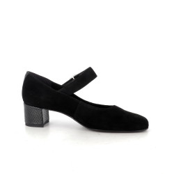 Escarpins en cuir noir Artika