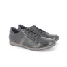 basket noir en cuir