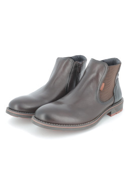 Chelsea Boots marron en cuir