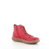 Baskets hautes en cuir rouges