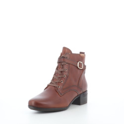 Bottines en cuir marron