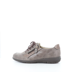 Baskets basses en cuir grises