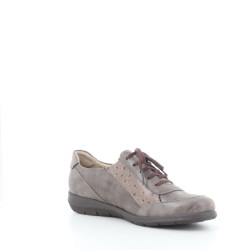 Baskets basses en cuir grises