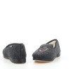 Pantoufles textiles grises