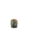Pantoufles carreaux verts textile