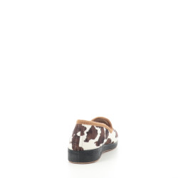 Pantoufles en textile motif vaches