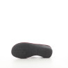 Mules textile vertes et rouges