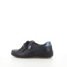 Baskets basses en cuir bleu marine