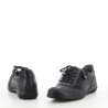 Baskets basses en cuir noir