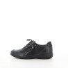 Baskets basses en cuir noir