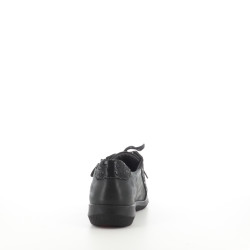 Baskets basses en cuir noir