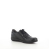 Baskets basses en cuir noir