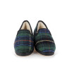 Chaussons vert à carreaux Semelflex